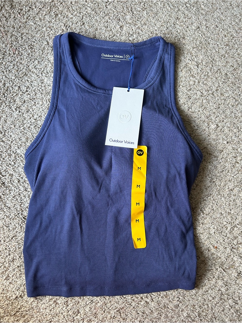 Outdoor Voices Deep Navy Ribbed Tank - Women's